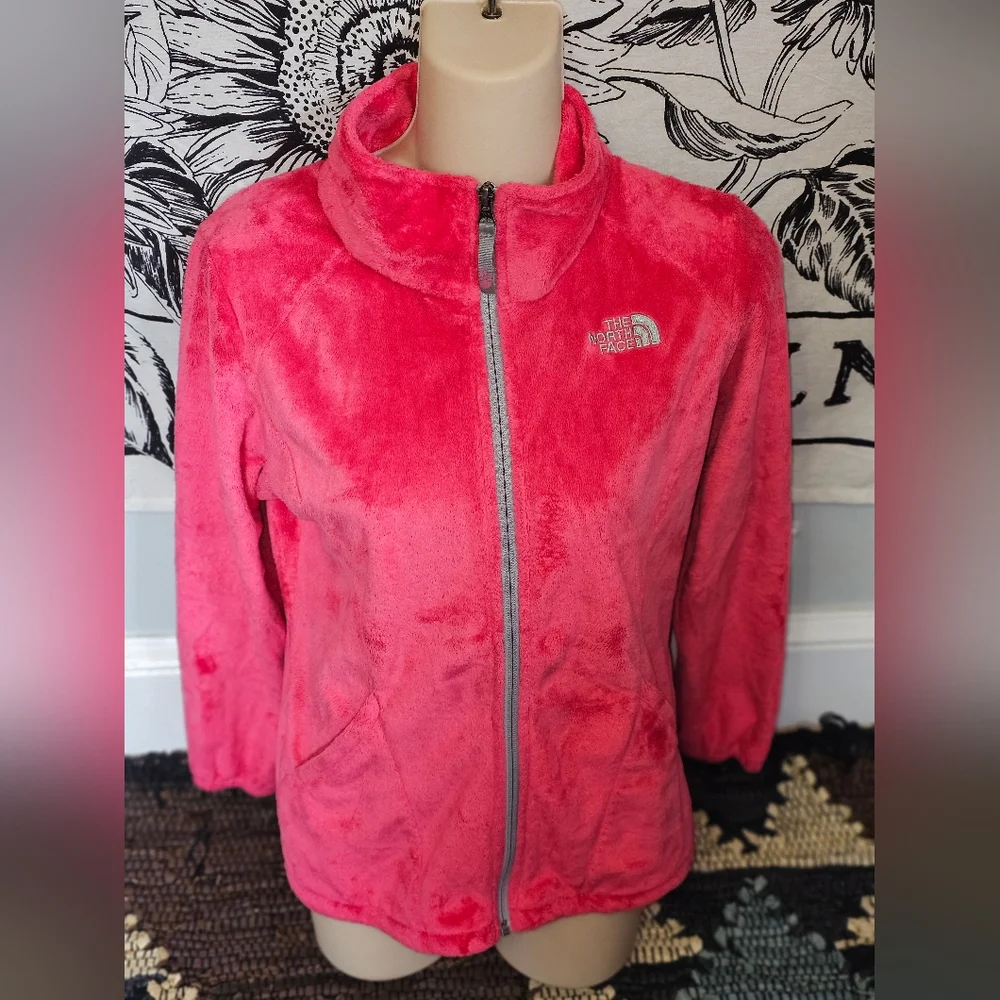 Like New The North Face Girl's Vibrant Pink Jacket Sz 14/16
